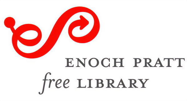 Enoch Pratt Free Library logo, click to view website.