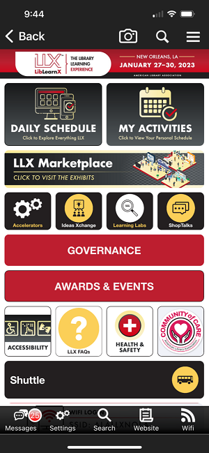LLX mobile app