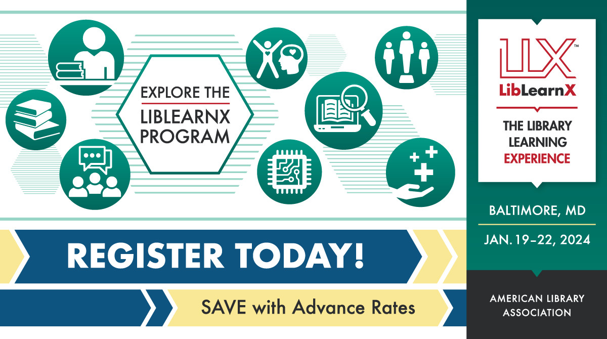 LibLearnX 2024: Registration is Open social media graphic