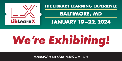 LibLearnX 2024 Web Badge - We're Exhibiting